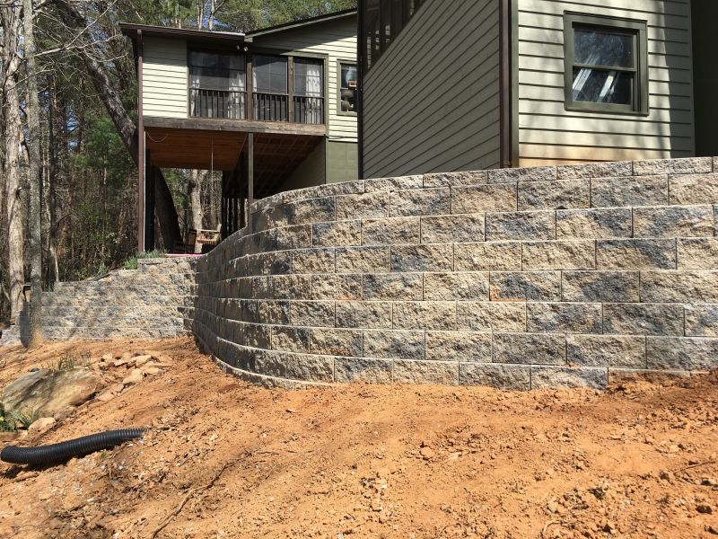 Retaining Wall Completed